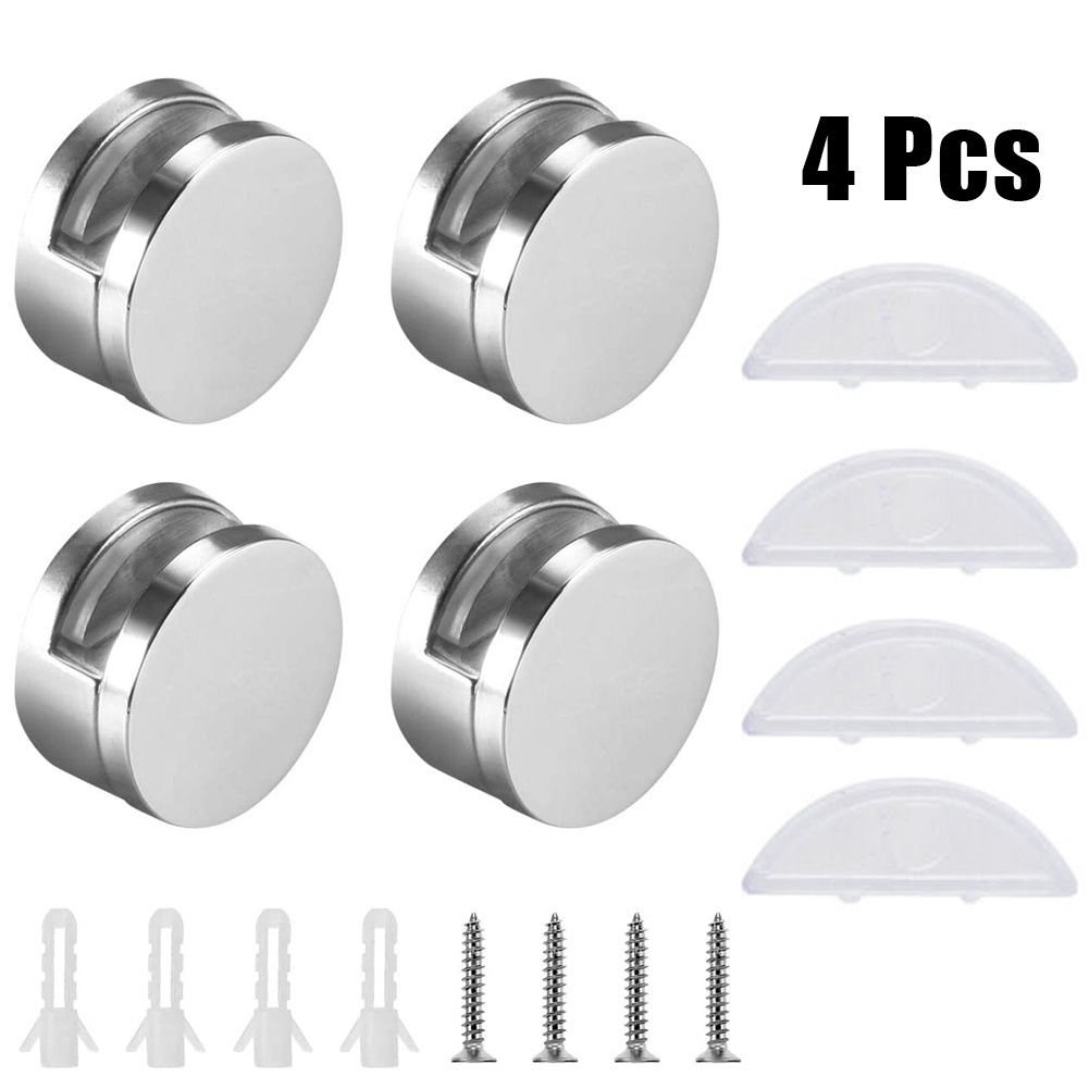 Bộ 4 Giá Đỡ Gương Kẹp Treo Tường Chất Lượng Cao 100%