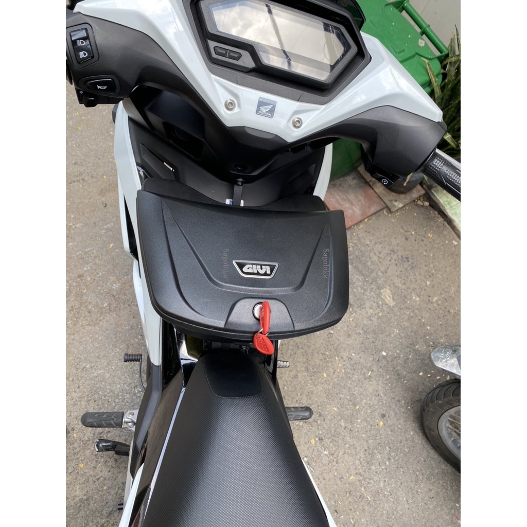 Thùng giữa Winner X 2022, thùng Givi G10N kèm bát gắn cho Winner X V3, hàng Givi chính hãng, bảo hành 2 năm