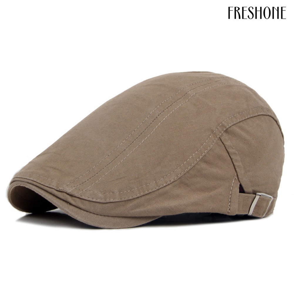 Fashion Men Women Solid Color Causal Duckbill Cap Outdoor Sports Flat Beret Hat12