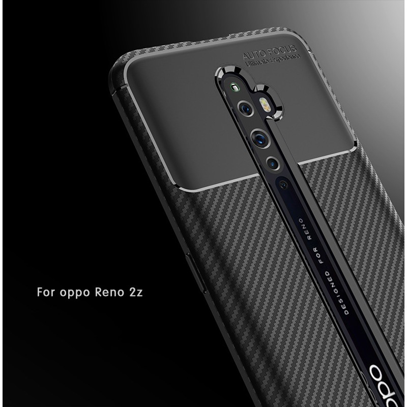 Ốp điện thoại sợi carbon xước bảo vệ cho điện thoại OPPO Reno2 Z /Reno2 F
