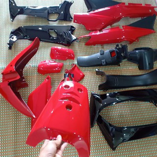 Dàn áo xe WAVE ZX màu ĐỎ CỜ, nhựa nguyên sinh ABS siêu bền