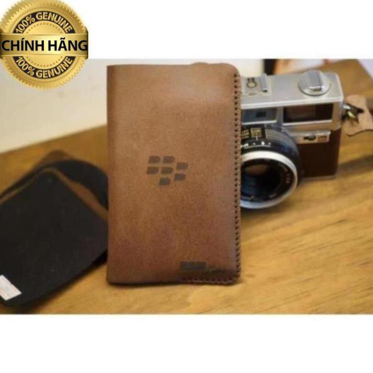 Bao da Blackberry Q20 da bò thật mài nhám cao cấp-chính hãng ram leather . .