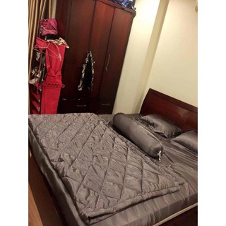 Bộ ga giường phi lụa cao cấp sang chảnh (chọn màu)