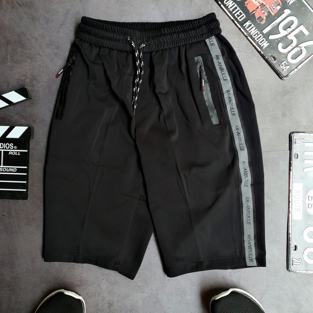 Quần đùi nam-Quần short thể thao nam viền sọc chất thun mềm mại dày dặn không bai nhão màu trẻ trung KENADO