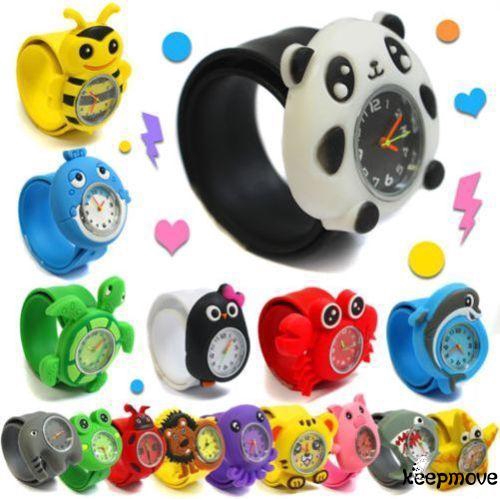 ღtwღBoys Girls Slap Snap On Silicone Animal  Cartoon Wrist Watch | BigBuy360 - bigbuy360.vn