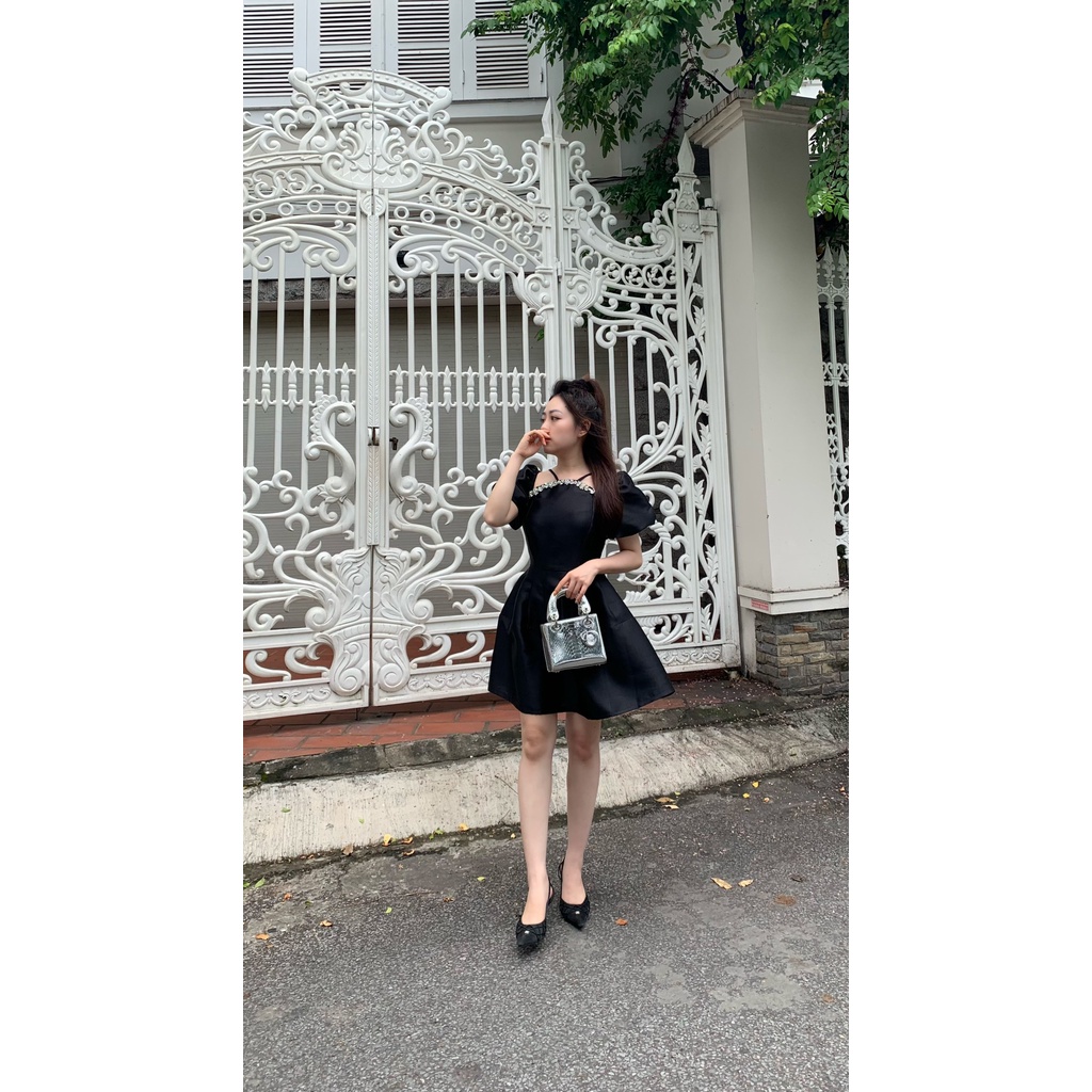 Váy Cổ Đá Yếm Tiểu Thư Có Lớp Lót TKCC  - Kim Linh Shop