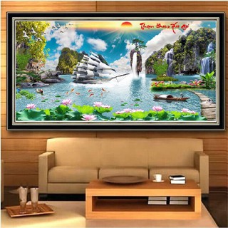 Tranh đính đá Thuận buồm xuôi gió VS209 - Kích thước 120x65cm