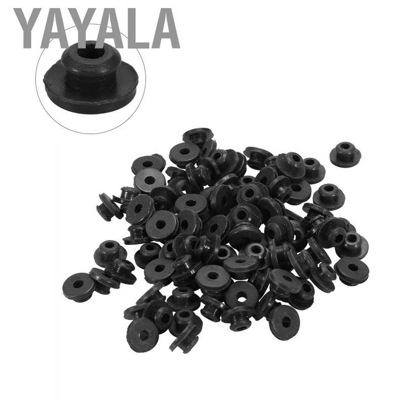 Bộ 100 nút cao su cho kim máy xăm Yayala