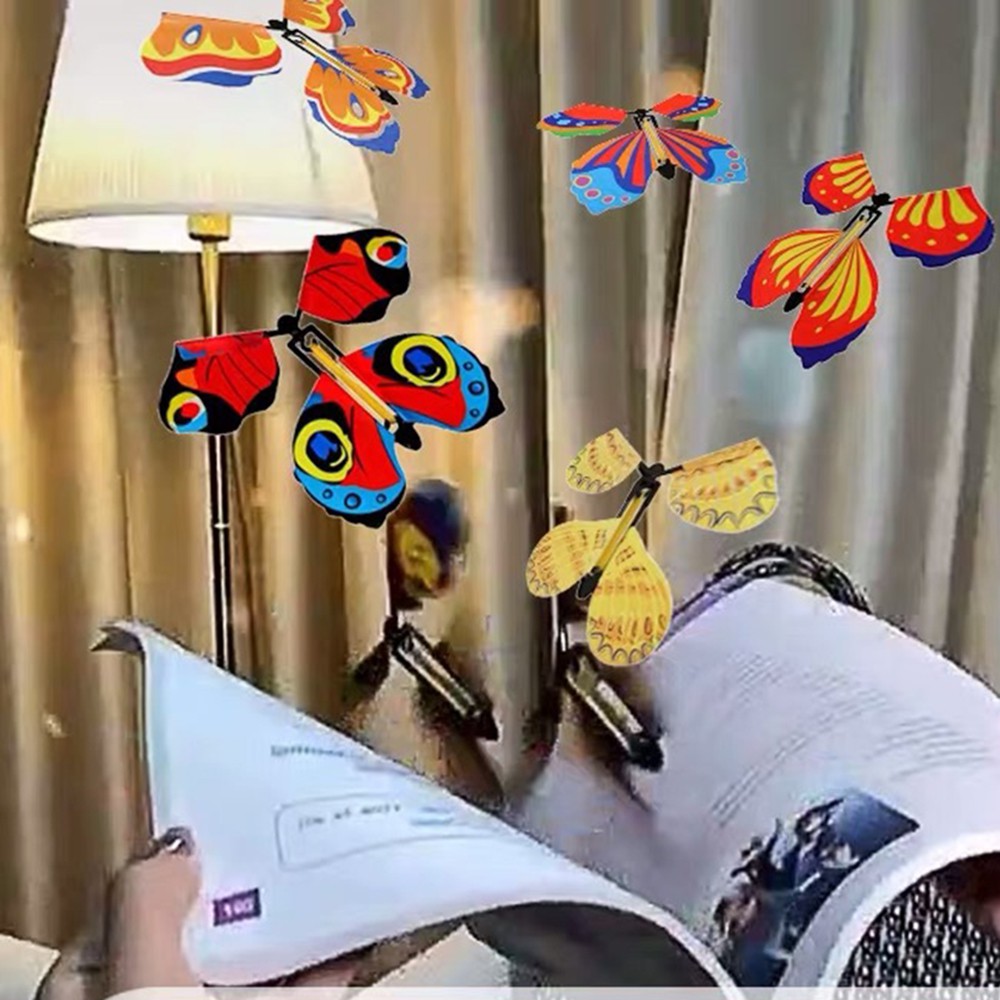 Đồ Chơi Con Bướm Bay Ma Thuật  kẹp sách Magic Flying Butterfly Toy Món Qùa Bất Ngờ Vui Nhộn