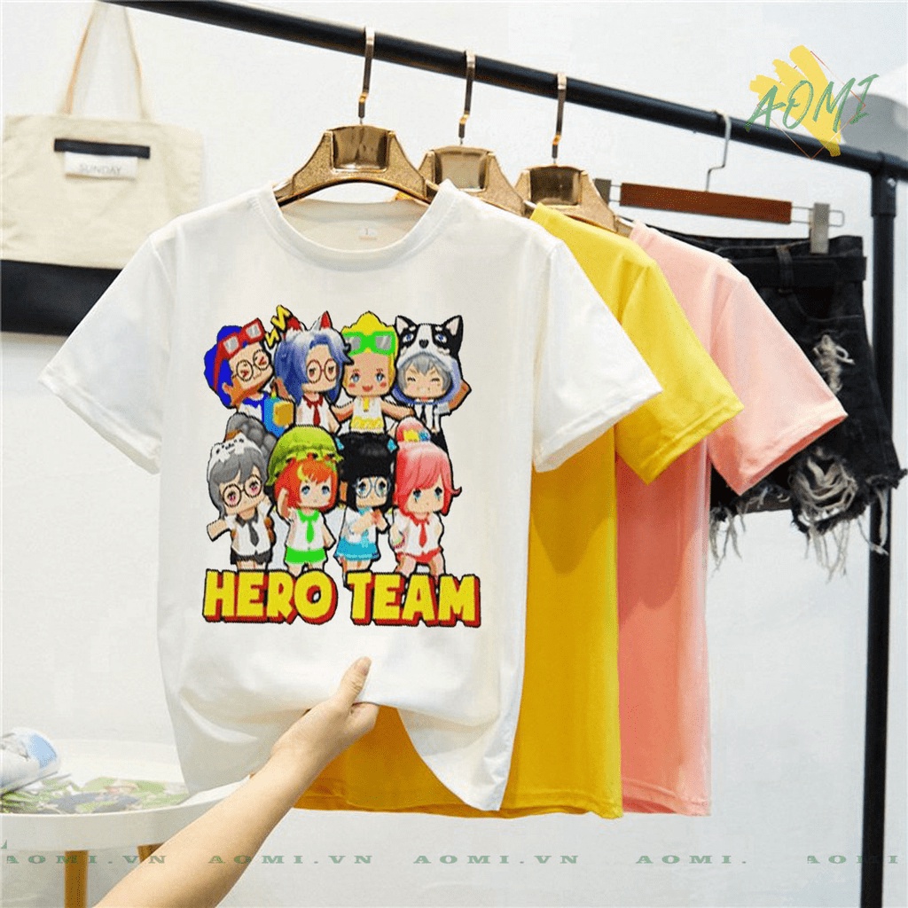 ÁO THUN UNISEX 7 mem simmy sammy phong cận hero team PHÔNG NAM NỮ GIA ĐÌNH CẶP ĐÔI CÓ SIZE TRẺ EM CHO BÉ TRAI GÁI  3158