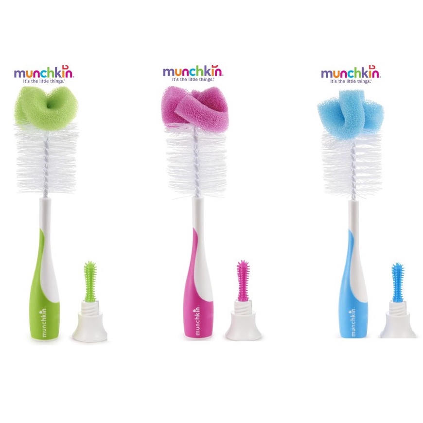 Cọ rửa bình sữa và núm ti có mút Munchkin cao cấp mềm mại