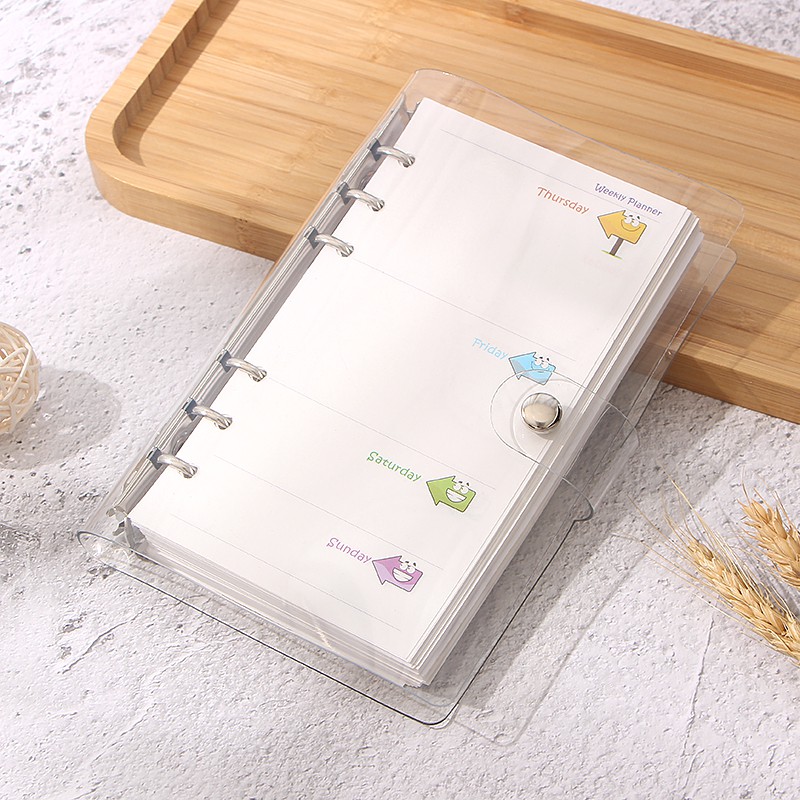Bìa Bọc Sổ Tay 6 Lỗ Khổ Giấy A5 A6