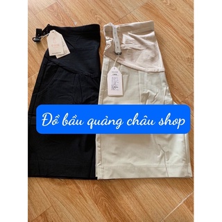 Quần short lửng cho bà bầu có tăng giảm bụng (sẵn hàng giao ngay)