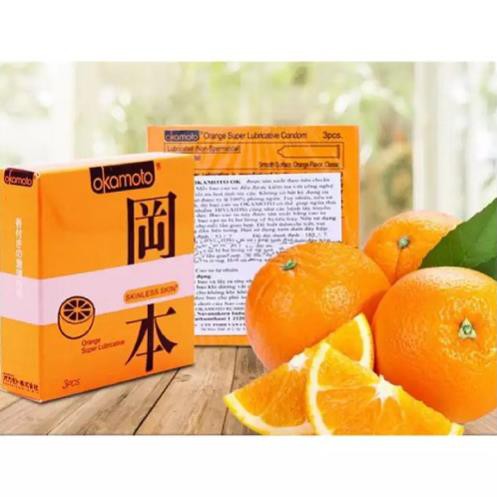 COMBO 2 Hộp Bao Cao Su Okamoto 001PU &amp; Orange [SALE SỐC][CHÍNH HÃNG 100%] , Nhật Bản, 5 bao, Siêu mỏng_Dùng là mê