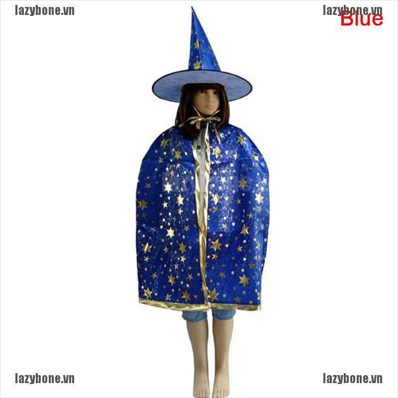 Bộ 2 Áo Choàng Hóa Trang Phù Thủy Dịp Halloween Cho Bé