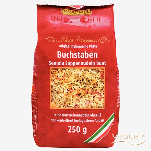 Nui ăn dặm bảng chữ cái hữu cơ 250g