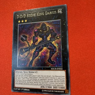 [Thẻ Bài Yugioh Chính Hãng] D/D/D Stone King Darius