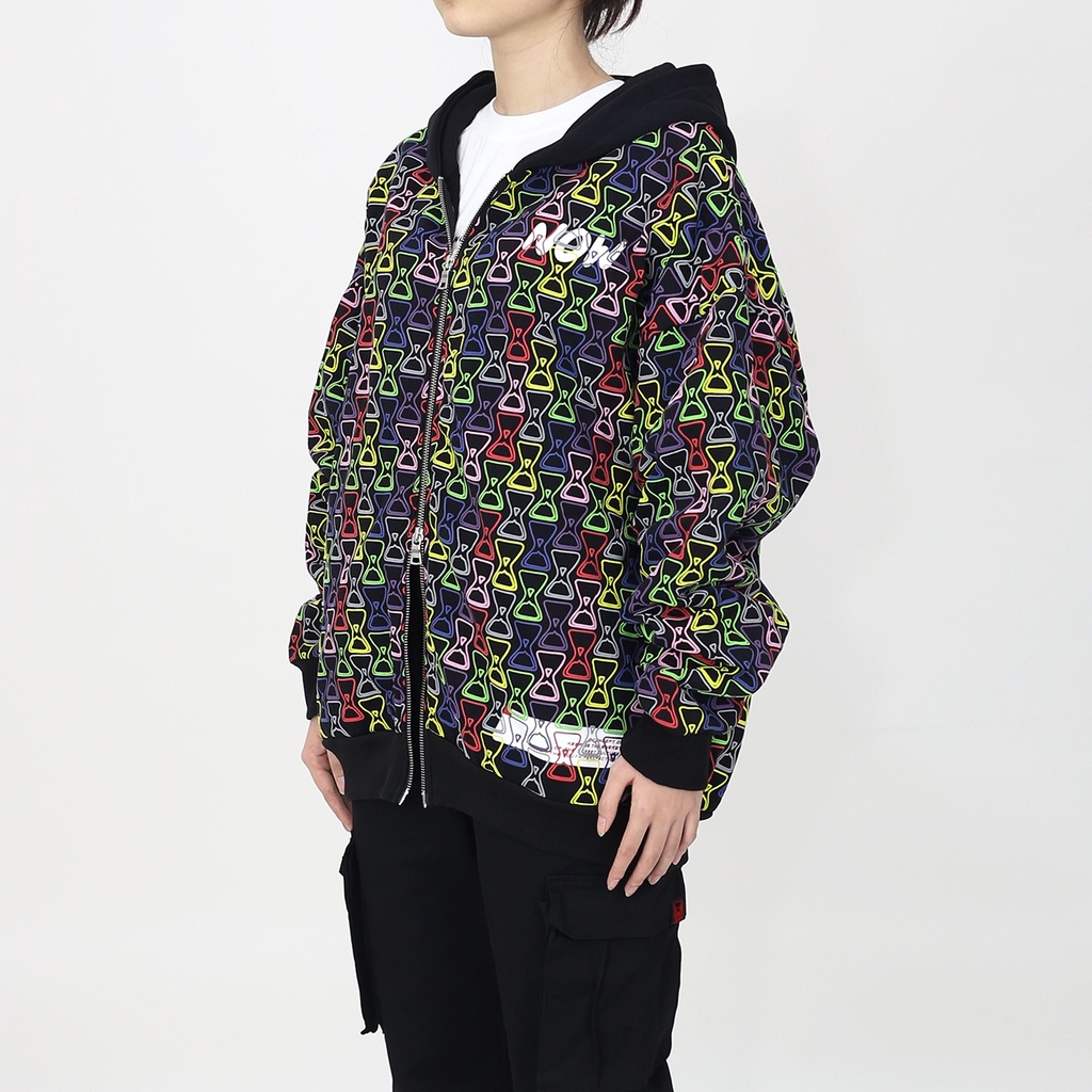 Áo khoác nỉ NEEDS OF WISDOM Multicolor Puff Zip Hoodie