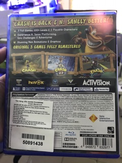 Game ps4 Crash Bandicoot ( đĩa cũ)
