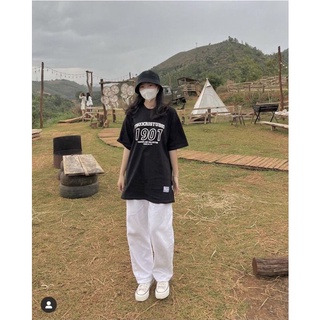 Set Áo Phông 1990  mix quần ống Rộng chất  Cotton Dày Dặn. Hà Trang clothing
