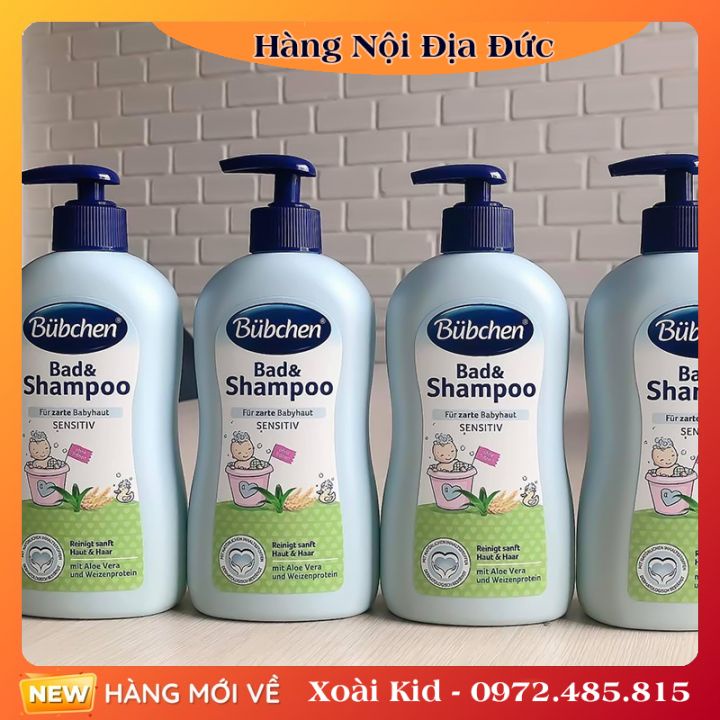 Sữa tắm gội Bubchen an toàn cho bé của Đức size 230ml, 400ml - Nội địa Đức Đủ Bill