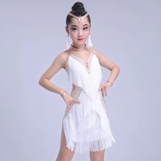 Đầm khiêu vũ latin cao cấp bé gái