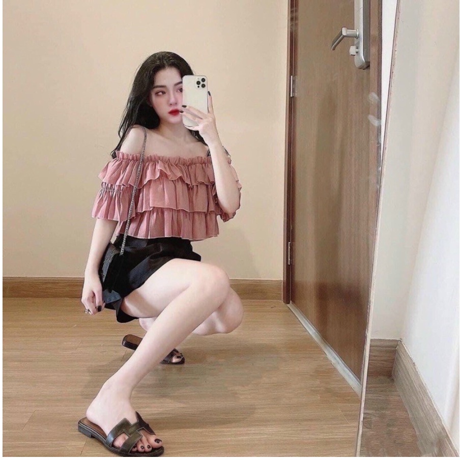 ÁO TRỄ VAI BÈO 3 TẦNG TIỂU THƯ - AK0012 | steven.factory