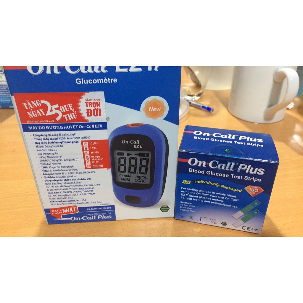 MÁY ĐO ĐƯỜNG HUYẾT ON CALL EZ II