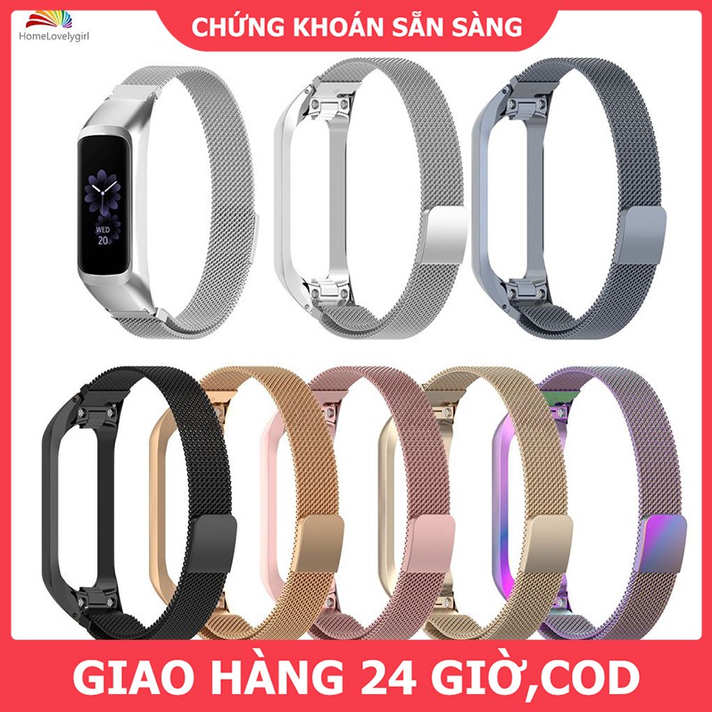 Dây đeo đồng hồ thay thế chất liệu inox dành cho Samsung Galaxy Fit-e R375