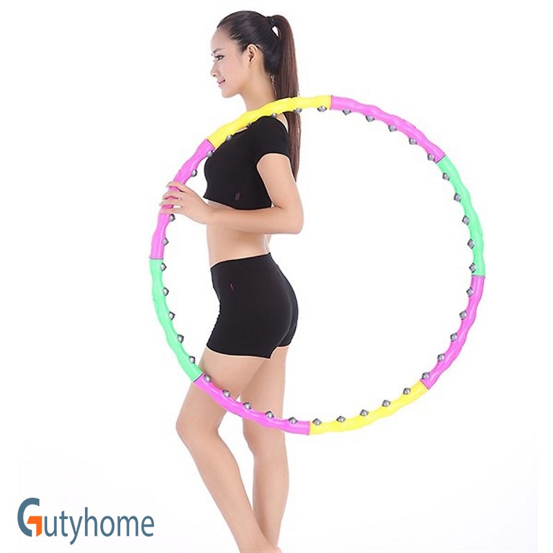 Vòng lắc eo massage Hula Hoop size lớn hạt từ tính, giảm mỡ bụng nhanh chóng