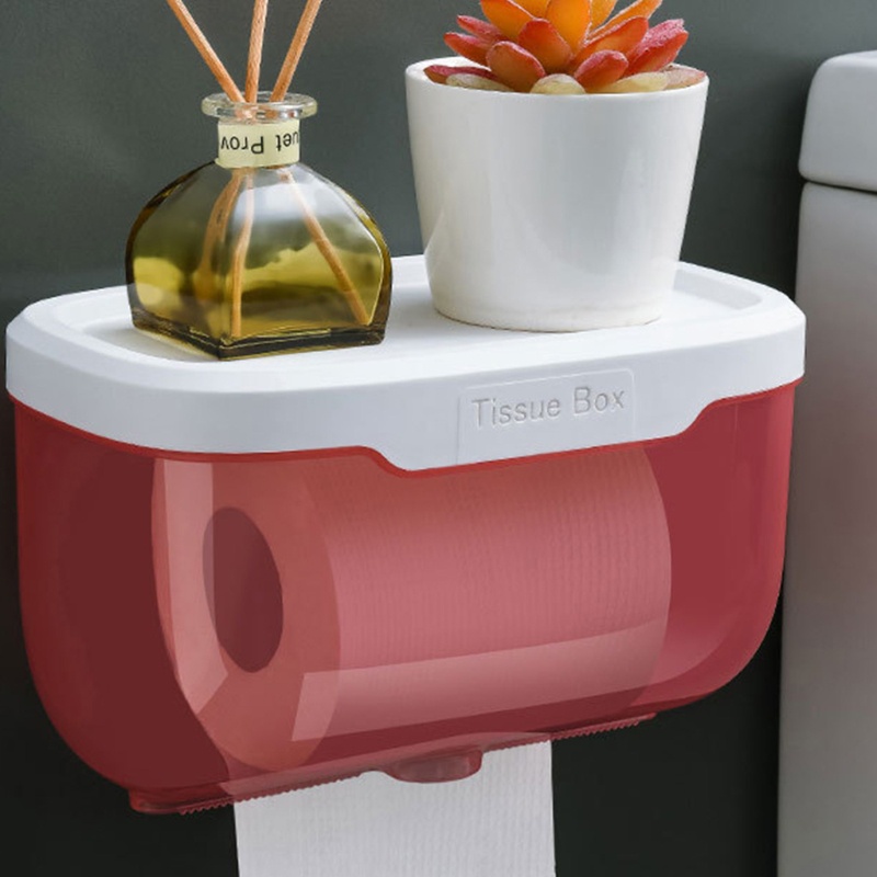 Giá Đỡ Cuộn Giấy Vệ Sinh Gắn Tường Không Cần Khoan Chống Nước