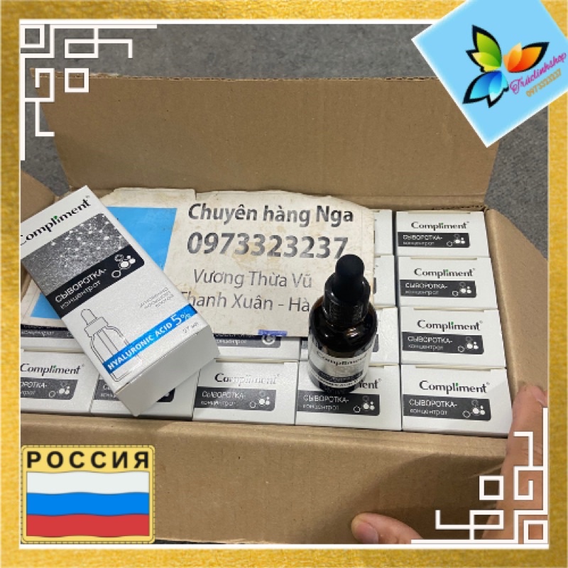 Serum Compliment Hyaluronic Acid 5% cấp nước bù ẩm cho da 27ml