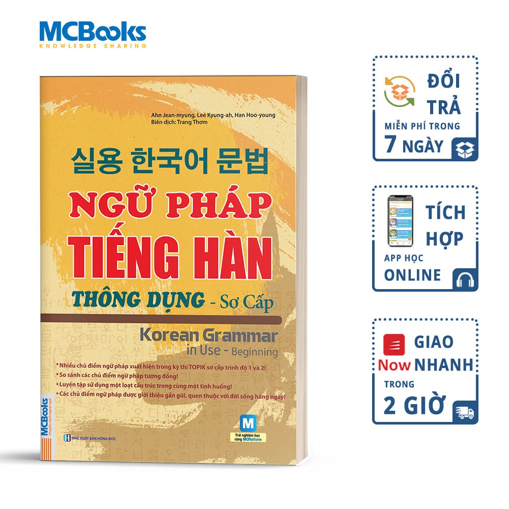 Sách - Ngữ Pháp Tiếng Hàn Thông Dụng Sơ Cấp - Korean Grammar In Use Beginning - Học Kèm App