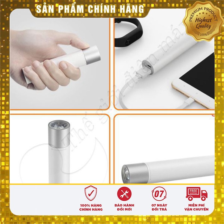 [Sale] Đèn Pin Siêu Sáng Xiaomi flashlight Tích Hợp Sạc Dự Phòng - Bảo Hành 6 Tháng- Shop Thế Giới Điện Máy .