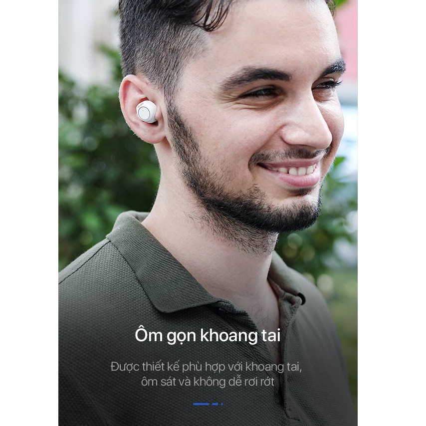 Tai Nghe Không Dây Bluetooth 5.0 VIVAN Liberty T100S Chống Nước IPX4 - Âm Thanh Sắc Nét - Cảm Ứng Thông Minh