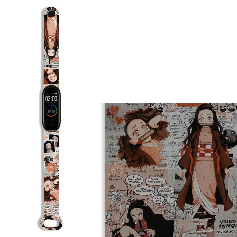 Dây Đeo Thay Thế Họa Tiết Hoạt Hình Cho xiaomi band 7 xiaomi Mi band 7 6 5 4 3 xiaomi band 5 miband 6 miband 4