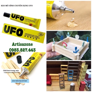 Keo UFO đa năng chuyên dán mô hình gỗ, vải - Trong suốt, nhanh khô, mềm dẻo - 01 tuýp/35ml