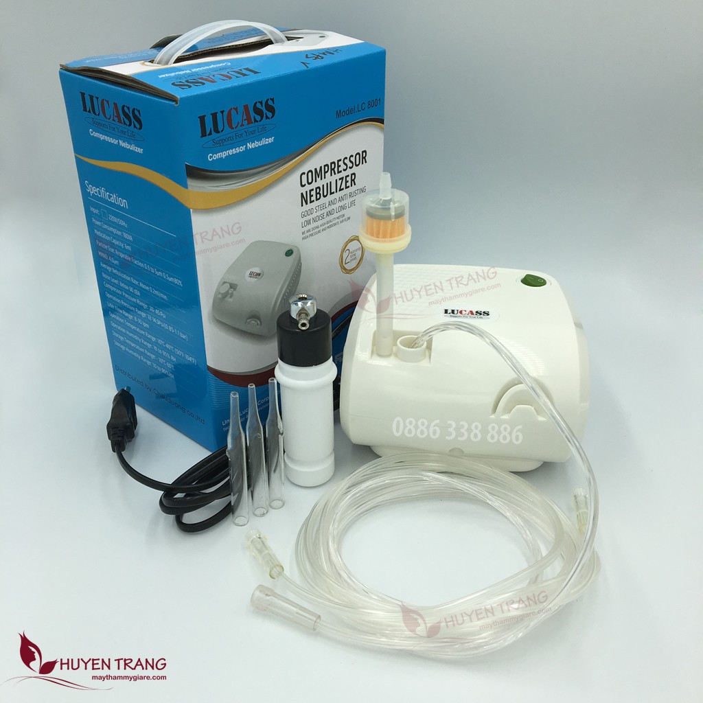 Máy Hút Mụn Phun Sương Lucass Nhỏ LUS04 Bảo Hành 12 Tháng Thẩm Mỹ Huyền Trang