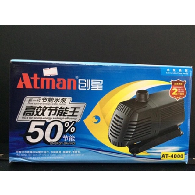 Máy bơm Atman AT chìm cho bể cá koi hiện đại, tiết kiệm điện - Bể cá Hoàng Gia