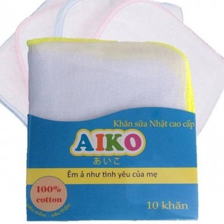 Khăn sữa xuất Nhật 25x25 AIKO