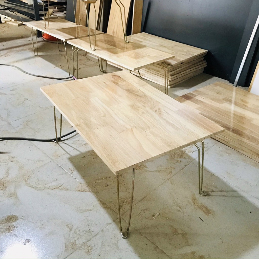 Bàn xếp học sinh 100% GỖ CAO SU TỰ NHIÊN, bàn ngồi bệt giá rẻ, tiện lợi. Bàn Gỗ Xếp Học Sinh Nhỏ Gọn, Bàn Máy Tính Bệt