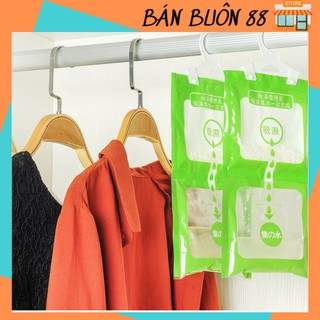 ⚡RẺ VÔ ĐỊCH - GÓI LỚN NHẤT⚡Túi Hạt Hút Ẩm 2 Ngăn Chống Ẩm Chống Mốc Có Móc Treo Đa Năng Siêu Hút Ẩm Cực Tốt 2253