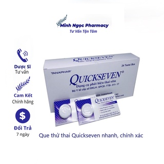 Que thử thai Quickseven 2 vạch chính xác - Que thử thai nhanh, tiện lợi
