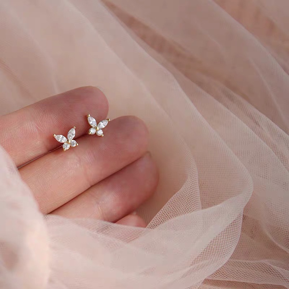 1 Đôi Khuyên Tai Hình Trái Tim/Bướm/Bướm Vintage Thời Trang Yanqueens  Quà tặng trang sức