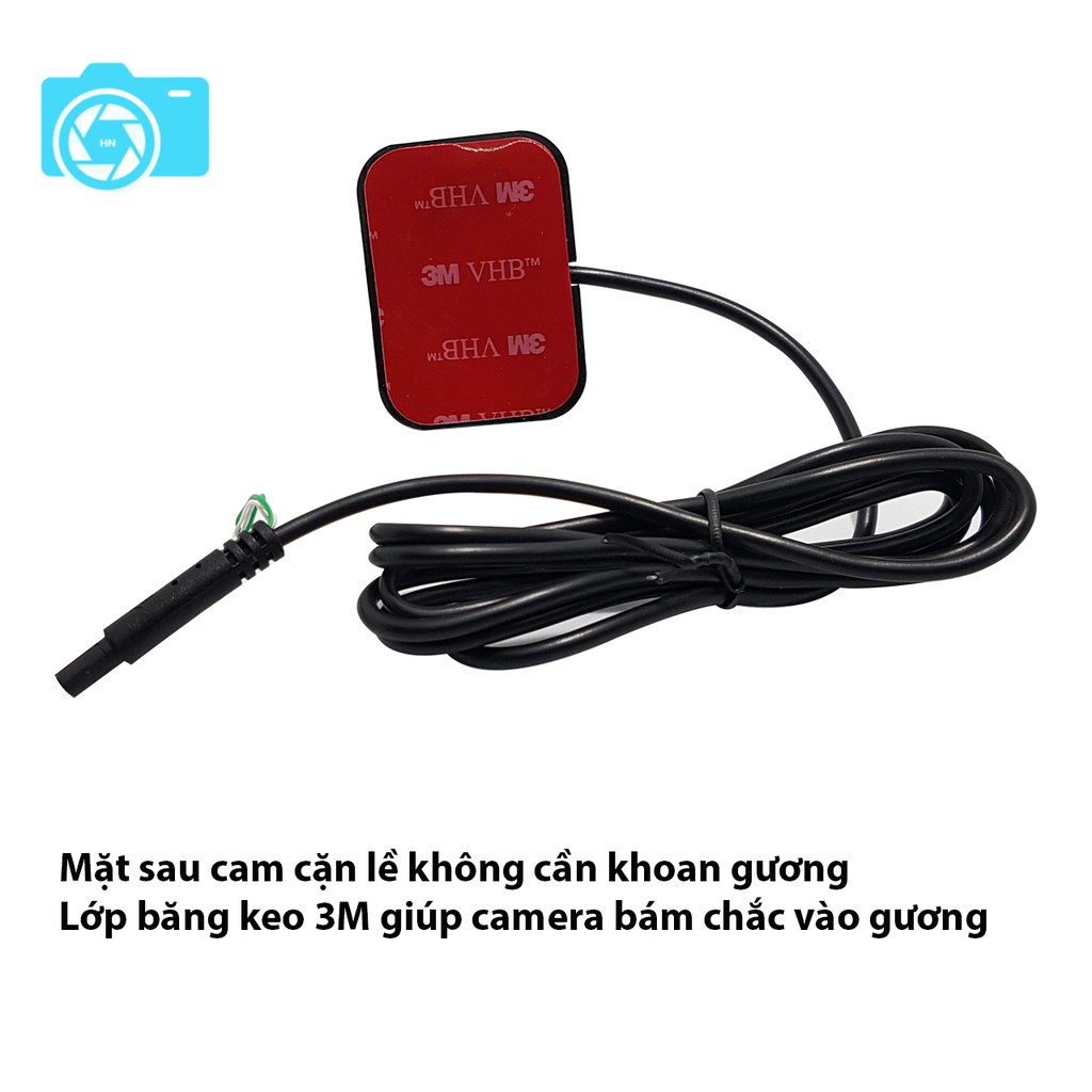 Bộ camera cặp lề không cần khoan gương, màn hình LCD 4.3 inch, dễ dàng lắp đặt -LaKaDo