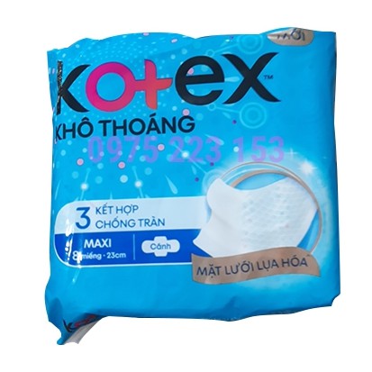 1 gói băng vệ sinh kotex khô thoáng maxi dày cánh