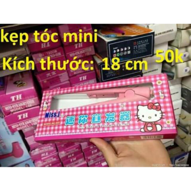 Máy duỗi tóc mini Hello kitty