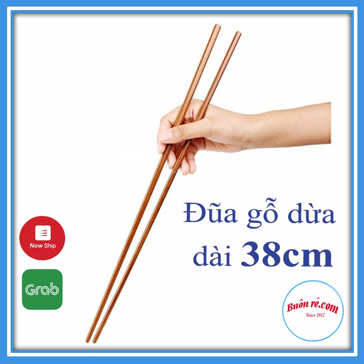 Đôi đũa gỗ dừa chiên rán an toàn 00834 Buôn Rẻ