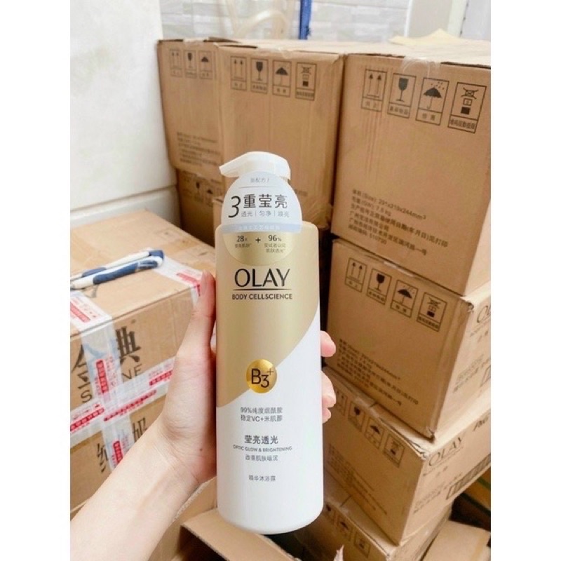 Sữa tắm trắng da OLAY B3+ Vitamin C trắng da 500ml bản trung