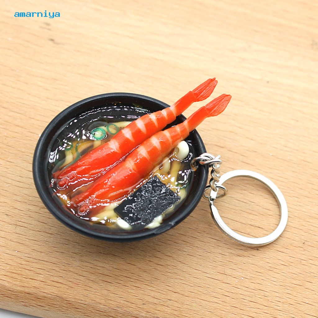 Móc khóa mô phỏng thức ăn sống động cho nhà búp bê